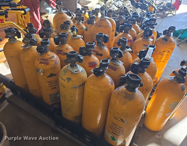 image for item NI9356 Approximately 38 oxygen tanks