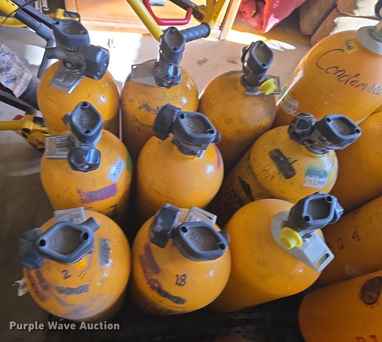image for item NI9356 Approximately 38 oxygen tanks
