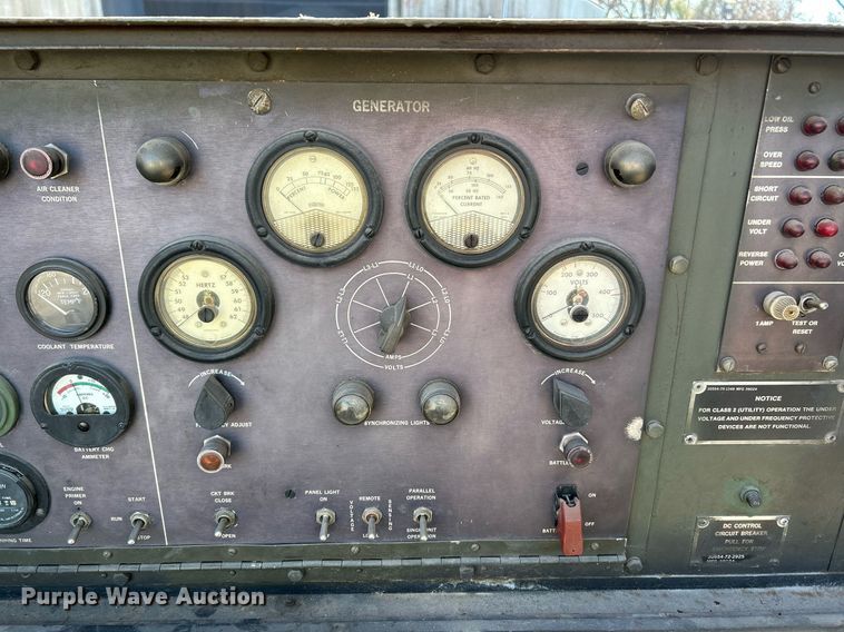 image for item NJ9629 1976 Libby Welding Co MEP005A generator