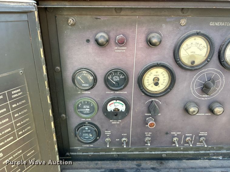 image for item NJ9629 1976 Libby Welding Co MEP005A generator