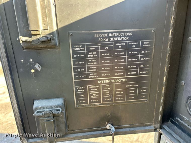 image for item NJ9629 1976 Libby Welding Co MEP005A generator