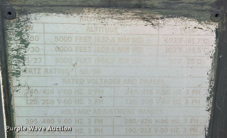 image for item NJ9629 1976 Libby Welding Co MEP005A generator