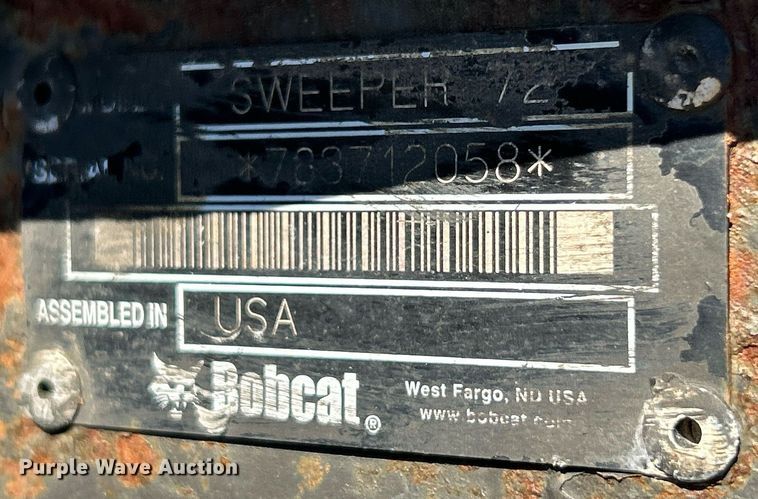 image for item NJ9630 Bobcat Sweeper 72 skid steer sweeper