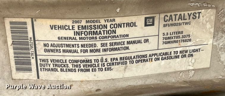 image for item NQ9133 2007 Chevrolet Tahoe SUV