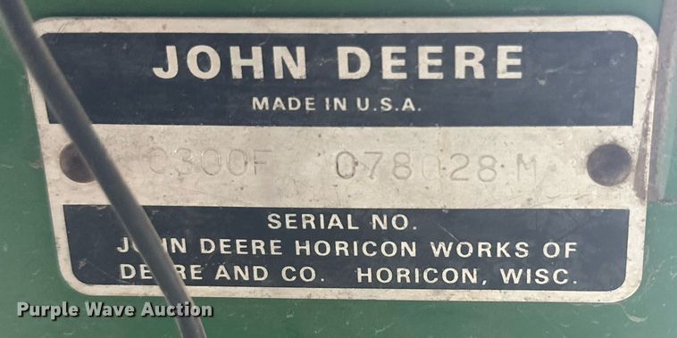 image for item NQ9143 John Deere 300F lawn mower