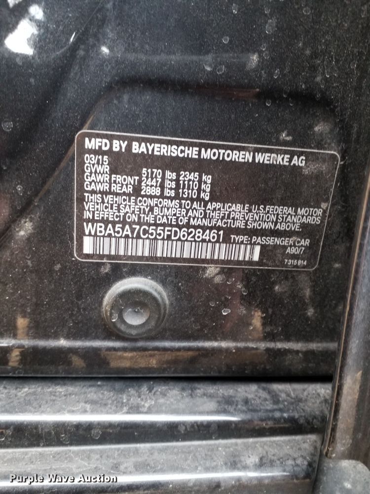 image for item OH9312 2015 BMW 528XI 