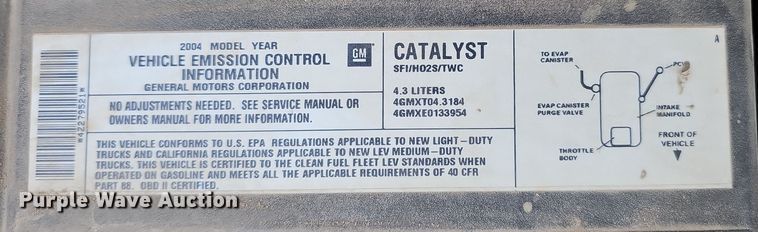 image for item OJ9175 2004 Chevrolet Silverado 1500 pickup truck