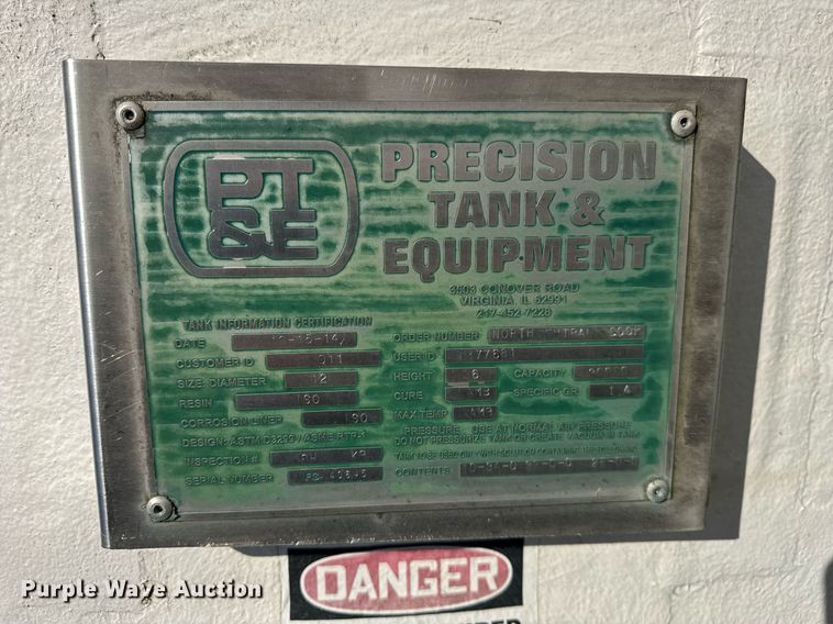 image for item OG9741 Precision Tank & Equipment  fiberglass tank