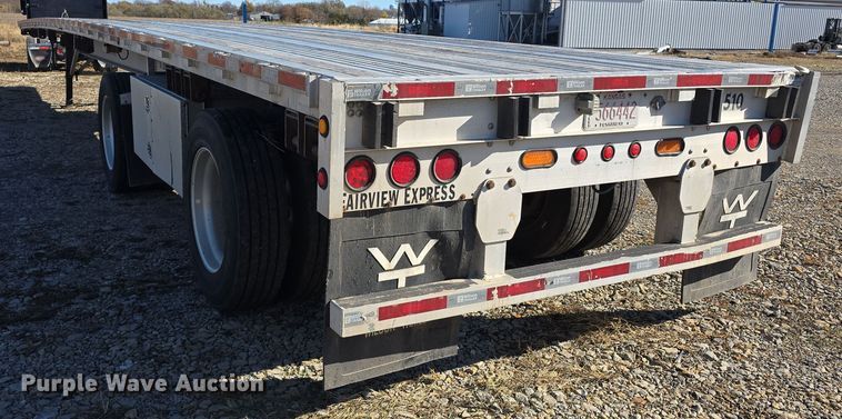 image for item DV0000 2016 Wilson Trailer Sales Inc. AF-1080 flatbed trailer