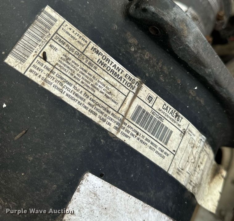 image for item EH7258 2000 Chevrolet  C6500 box truck