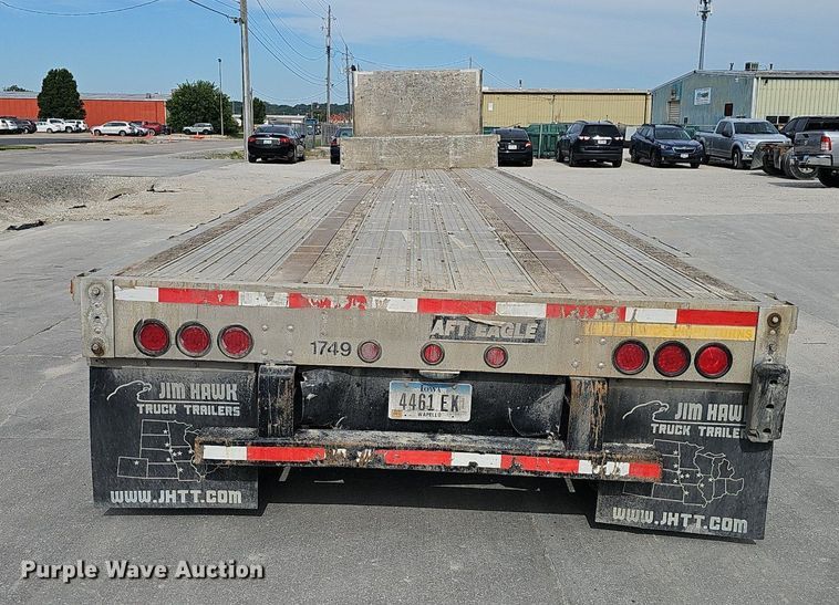 image for item IO9977 2001 Transcraft Eagle drop deck equipment trailer