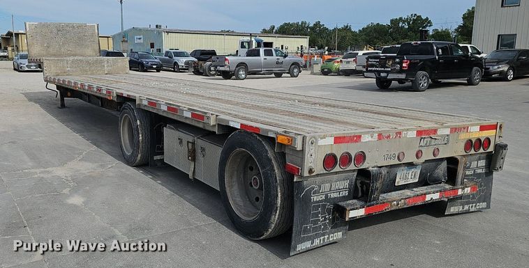 image for item IO9977 2001 Transcraft Eagle drop deck equipment trailer