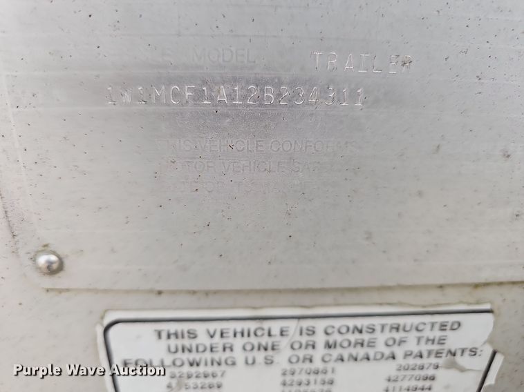 image for item OJ9263 2002 Wilson Hopper Trailer grain trailer