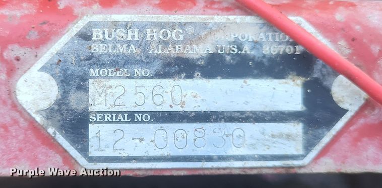 image for item DQ3860 Bush Hog M2560 ZTR lawn mower