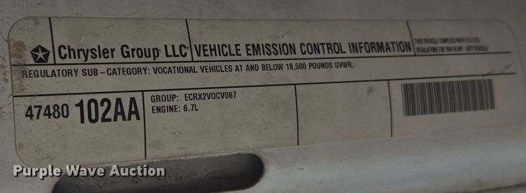 image for item DT7024 2014 Dodge Ram 4500HD flatbed truck