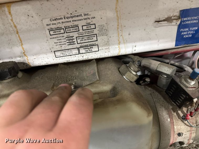 image for item EG7084 2015 Hy-Brid HB-1430 scissor lift