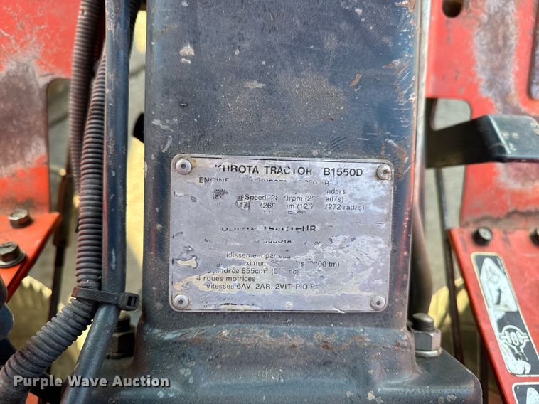 image for item EG7104 Kubota B1150 MFWD tractor