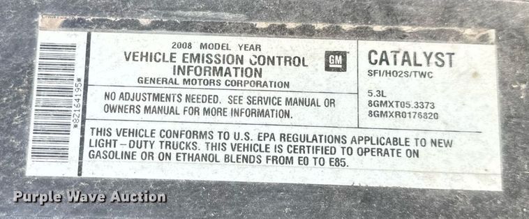 image for item EH7405 2008 Chevrolet  Silverado 1500 Ext. Cab pickup truck