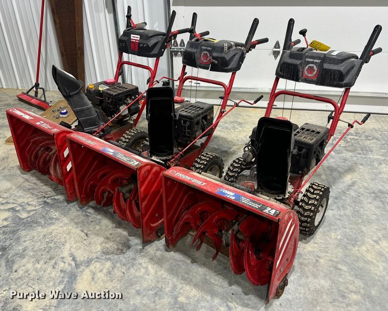 image for item EH7406 (3) Troy-Bilt Storm 2410 snow blowers