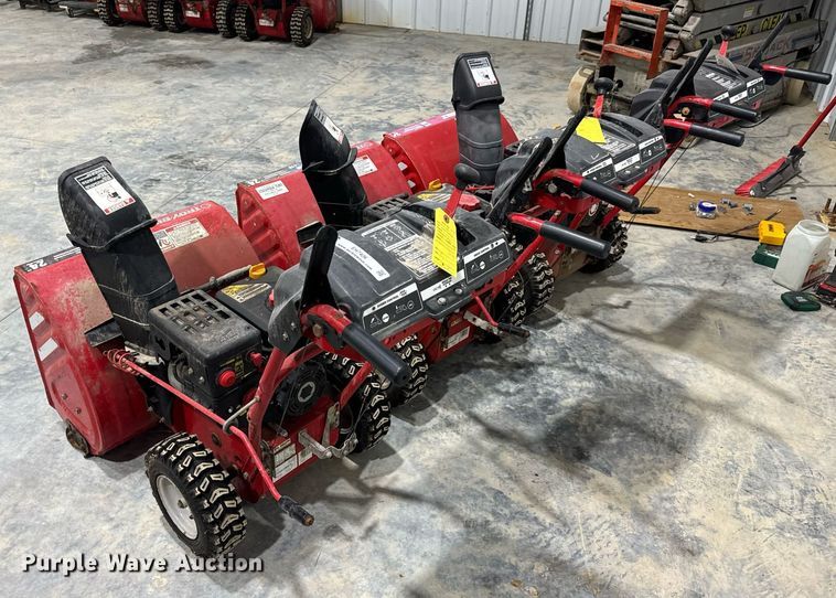 image for item EH7406 (3) Troy-Bilt Storm 2410 snow blowers