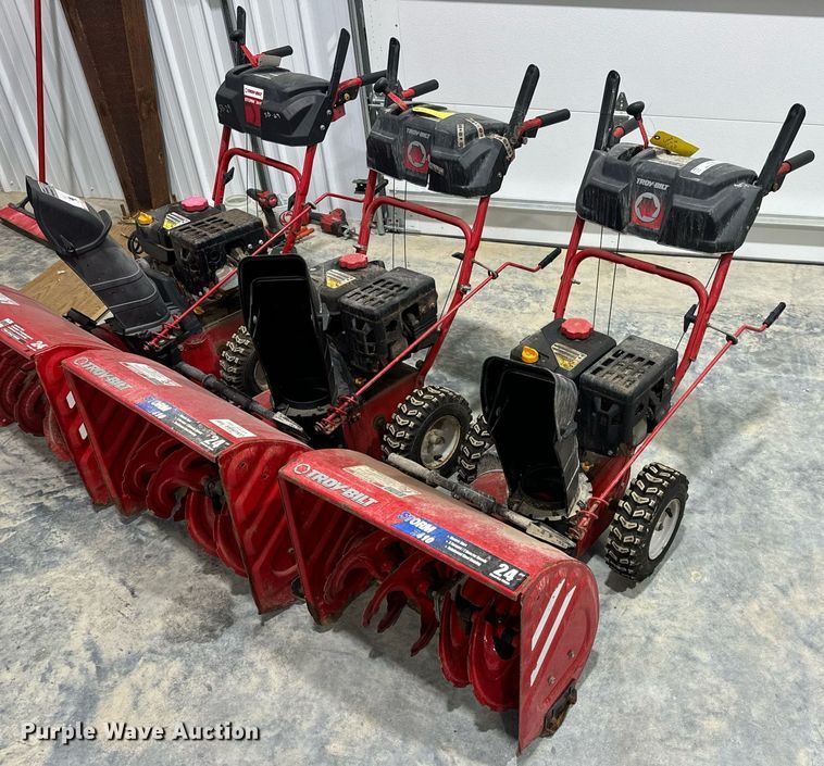 image for item EH7406 (3) Troy-Bilt Storm 2410 snow blowers