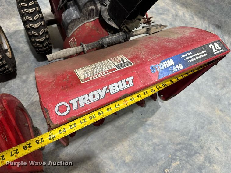 image for item EH7406 (3) Troy-Bilt Storm 2410 snow blowers