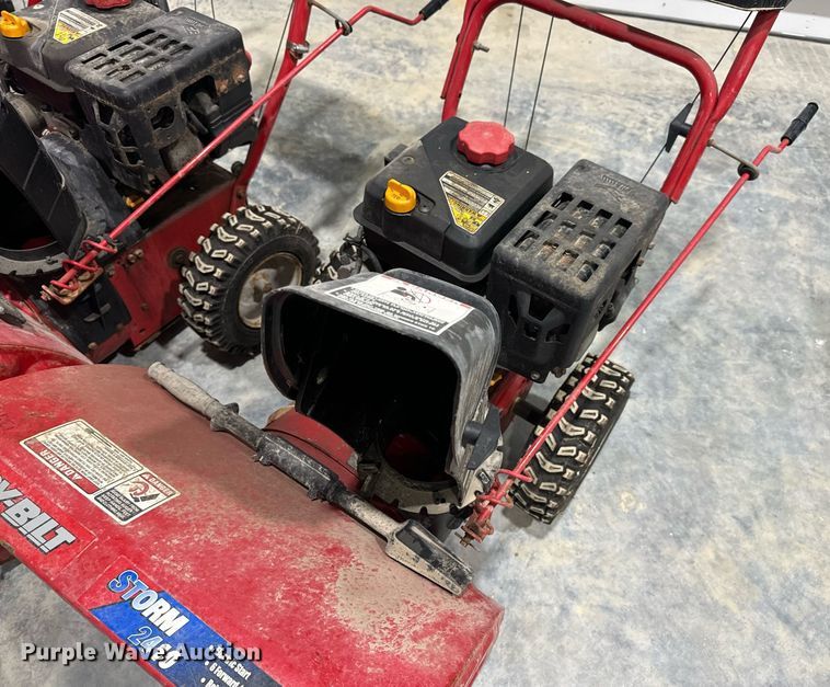 image for item EH7406 (3) Troy-Bilt Storm 2410 snow blowers