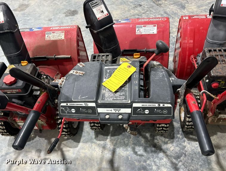 image for item EH7406 (3) Troy-Bilt Storm 2410 snow blowers