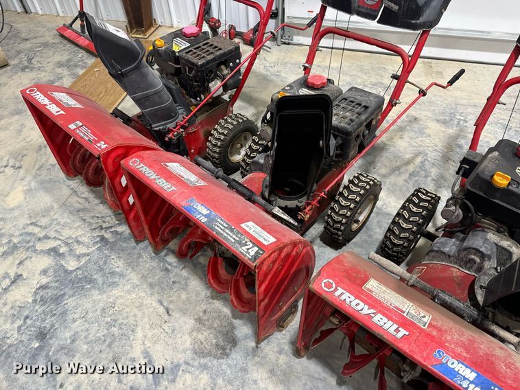 image for item EH7406 (3) Troy-Bilt Storm 2410 snow blowers