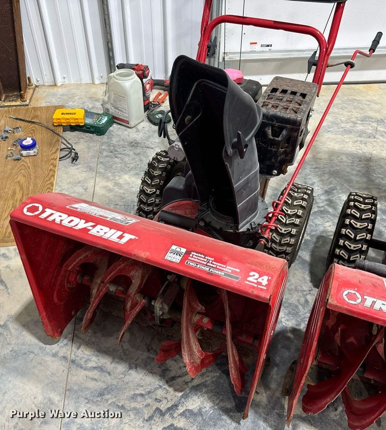 image for item EH7406 (3) Troy-Bilt Storm 2410 snow blowers