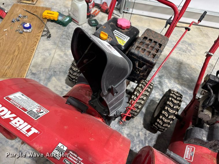 image for item EH7406 (3) Troy-Bilt Storm 2410 snow blowers