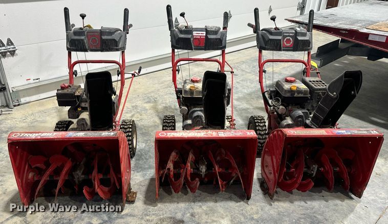 image for item EH7408 (3) Troy-Bilt Storm 2410 snow blowers