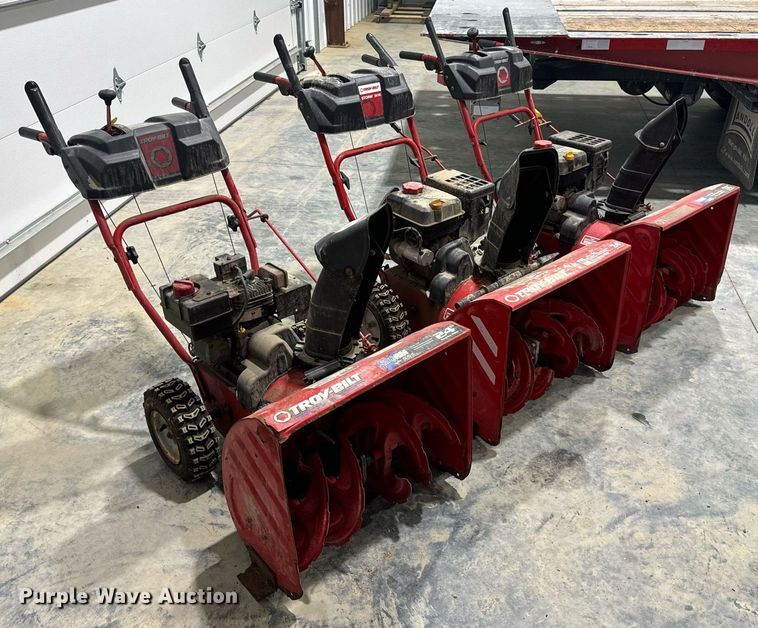 image for item EH7408 (3) Troy-Bilt Storm 2410 snow blowers
