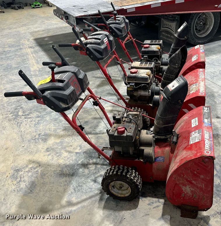 image for item EH7408 (3) Troy-Bilt Storm 2410 snow blowers