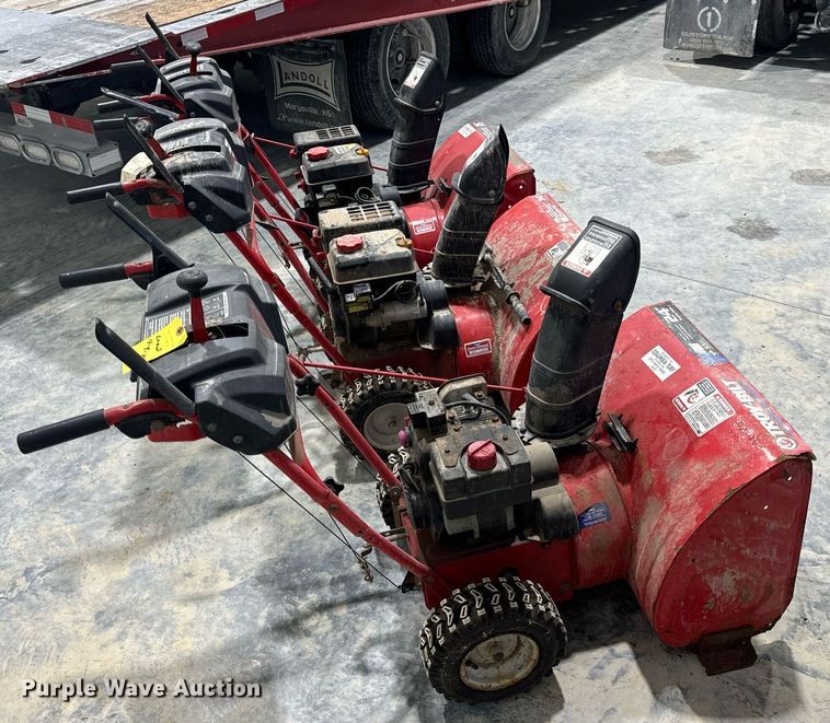 image for item EH7408 (3) Troy-Bilt Storm 2410 snow blowers