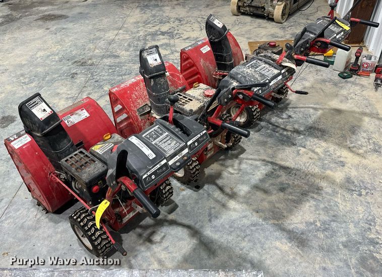 image for item EH7408 (3) Troy-Bilt Storm 2410 snow blowers