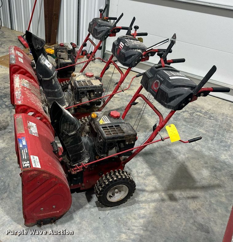image for item EH7408 (3) Troy-Bilt Storm 2410 snow blowers
