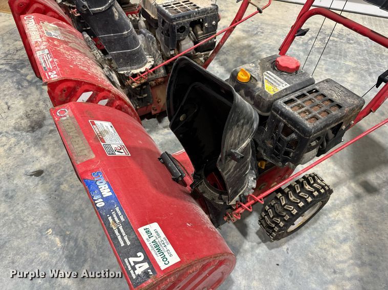 image for item EH7408 (3) Troy-Bilt Storm 2410 snow blowers
