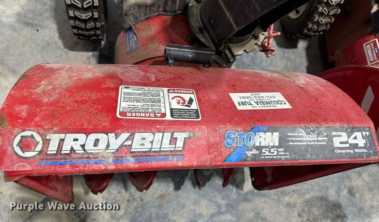 image for item EH7408 (3) Troy-Bilt Storm 2410 snow blowers
