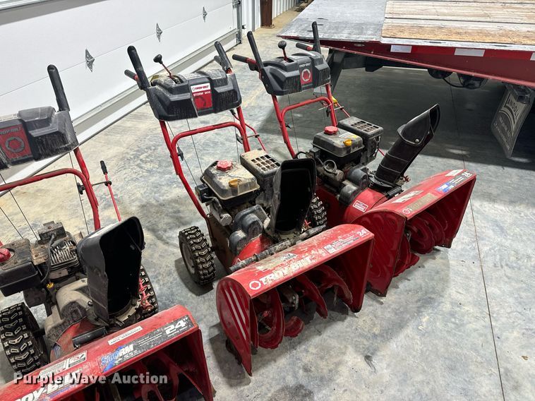 image for item EH7408 (3) Troy-Bilt Storm 2410 snow blowers