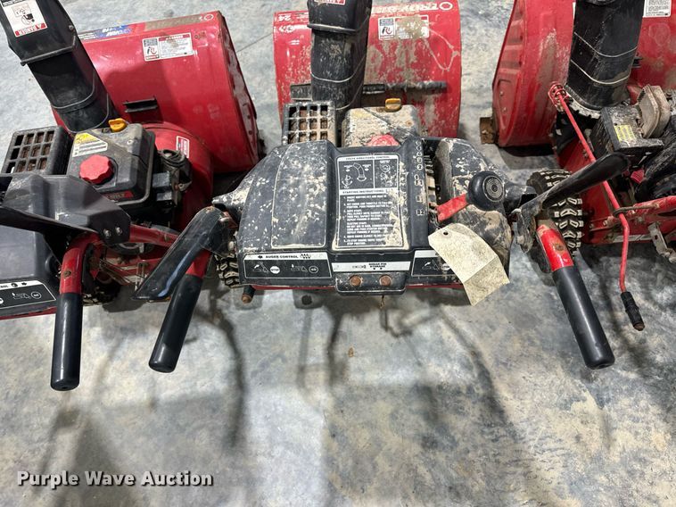 image for item EH7408 (3) Troy-Bilt Storm 2410 snow blowers