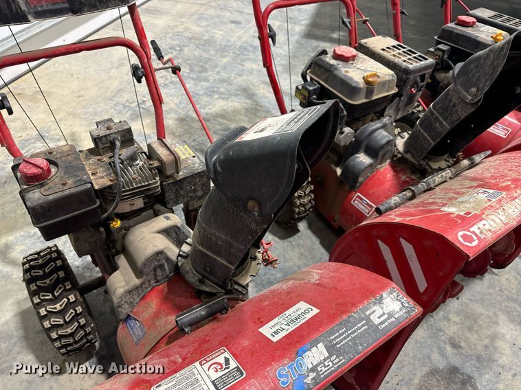 image for item EH7408 (3) Troy-Bilt Storm 2410 snow blowers