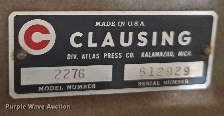 image for item EI8576 Clausing 2276 drill press