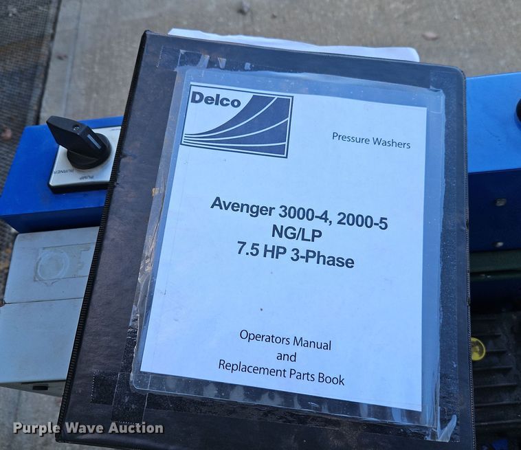 image for item EI8582 Delco Avenger 2000-5 NG pressure washer