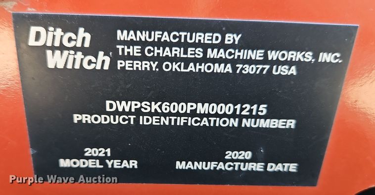 image for item EI8704 2021 Ditch Witch SK600 compact utility loader