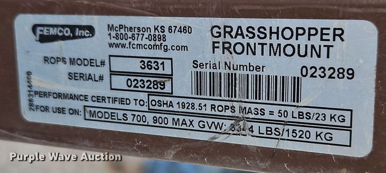 image for item EI8743 Grasshopper 727K ZTR lawn mower