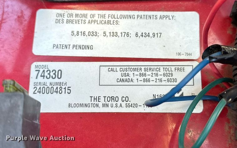 image for item EJ5298 Toro TimeCutter 1642Z ZTR lawn mower