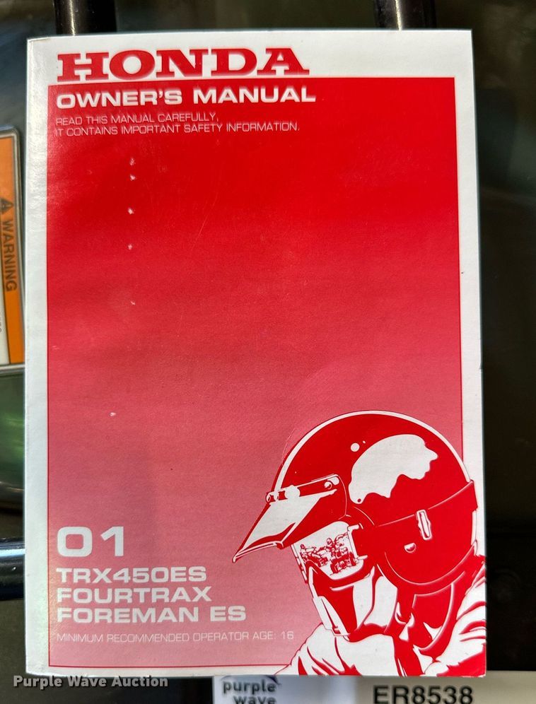 image for item ER8538 2001 Honda Foreman ES ATV