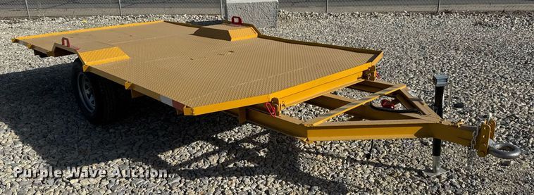 image for item LH9404 Shop built  tilt deck utility trailer