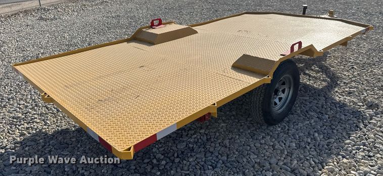 image for item LH9404 Shop built  tilt deck utility trailer